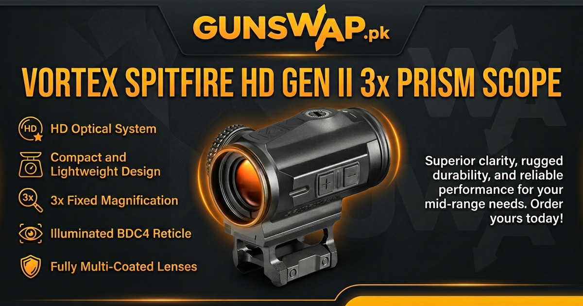 Scope Pak Vortex Spitfire HD Gen II 3x Prism Scope | Gun Swap Pakistan